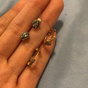 Two pairs Pandora earrings